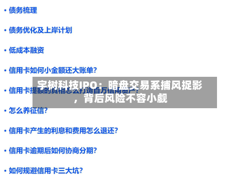 宇树科技IPO：暗盘交易系捕风捉影	，背后风险不容小觑-第2张图片