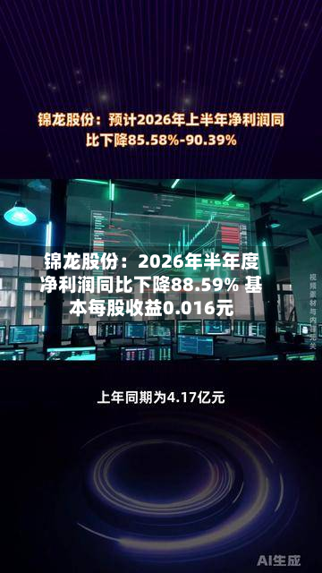 锦龙股份：2026年半年度净利润同比下降88.59% 基本每股收益0.016元-第2张图片