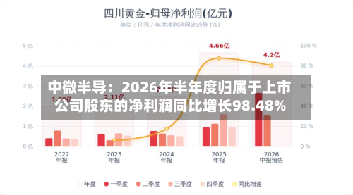 中微半导：2026年半年度归属于上市公司股东的净利润同比增长98.48%-第1张图片