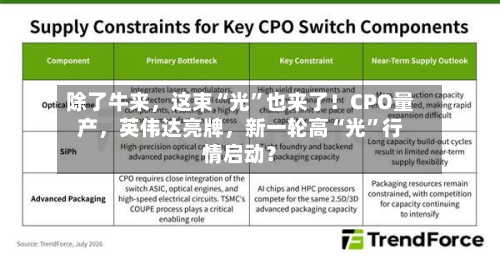 除了牛来，这束“光”也来了！CPO量产	，英伟达亮牌，新一轮高“光	”行情启动？-第2张图片