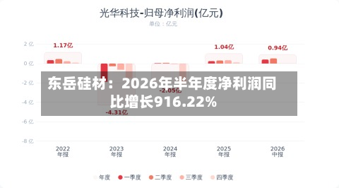 东岳硅材：2026年半年度净利润同比增长916.22%-第2张图片