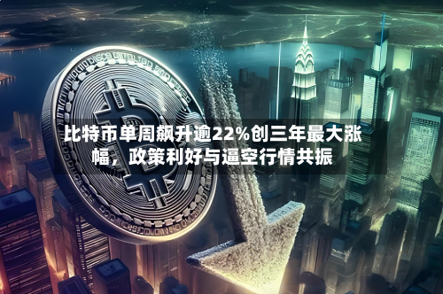 比特币单周飙升逾22%创三年最大涨幅	，政策利好与逼空行情共振-第1张图片