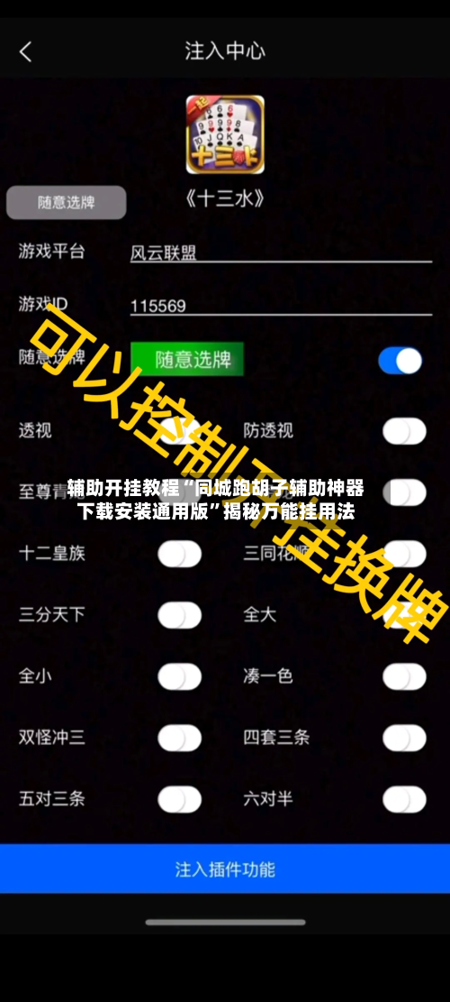 辅助开挂教程“同城跑胡子辅助神器下载安装通用版”揭秘万能挂用法-第2张图片