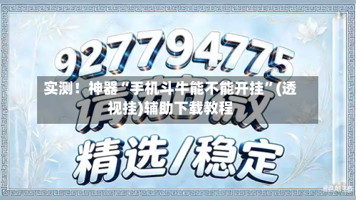 实测！神器“手机斗牛能不能开挂”(透视挂)辅助下载教程-第3张图片