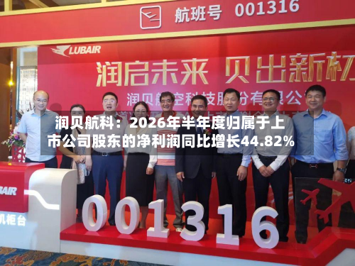 润贝航科：2026年半年度归属于上市公司股东的净利润同比增长44.82%-第1张图片