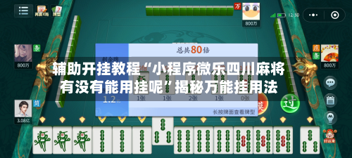 辅助开挂教程“小程序微乐四川麻将有没有能用挂呢”揭秘万能挂用法-第1张图片