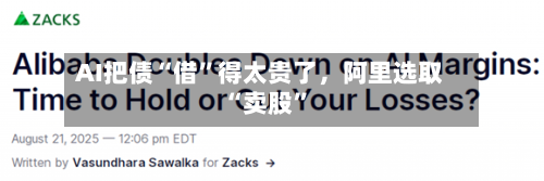 AI把债“借”得太贵了，阿里选取“卖股”-第2张图片