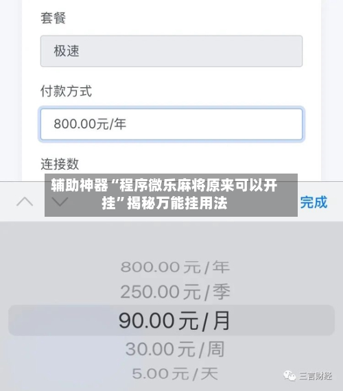辅助神器“程序微乐麻将原来可以开挂”揭秘万能挂用法-第2张图片