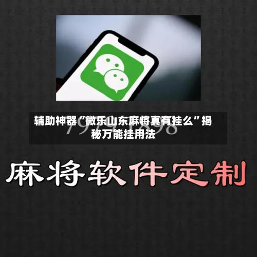 辅助神器“微乐山东麻将真有挂么”揭秘万能挂用法-第1张图片
