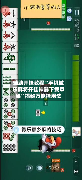 辅助开挂教程“手机微乐麻将开挂神器下载苹果”揭秘万能挂用法-第2张图片