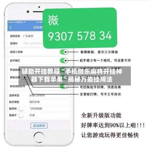辅助开挂教程“手机微乐麻将开挂神器下载苹果	”揭秘万能挂用法-第3张图片