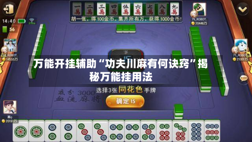 万能开挂辅助“功夫川麻有何诀窍”揭秘万能挂用法-第2张图片