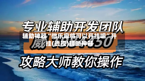 辅助神器“微乐麻将可以开挂嘛”开挂(透视)辅助神器-第1张图片