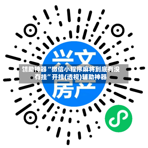 辅助神器“微信小程序麻将到底有没有挂”开挂(透视)辅助神器-第1张图片