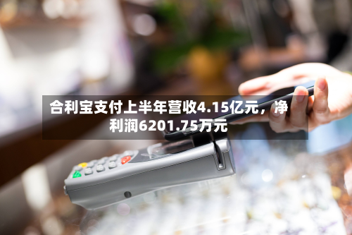 合利宝支付上半年营收4.15亿元，净利润6201.75万元-第1张图片