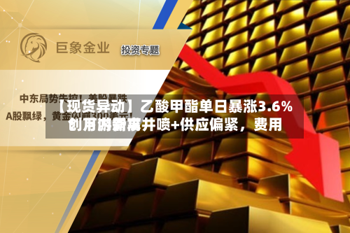 【现货异动】乙酸甲酯单日暴涨3.6%！下游需求井喷+供应偏紧	，费用创月内新高-第2张图片