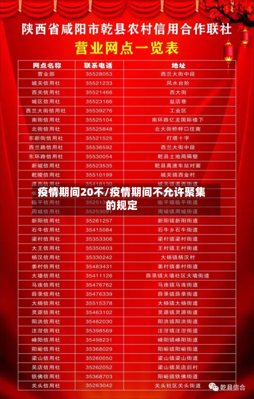 疫情期间20不/疫情期间不允许聚集的规定-第3张图片