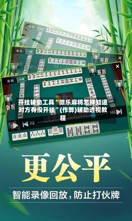 开挂辅助工具“微乐麻将怎样知道对方有没开挂”(作弊)辅助透视教程-第1张图片