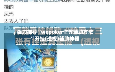 强力推荐“wepoker作弊辅助方法”开挂(透视)辅助神器-第1张图片