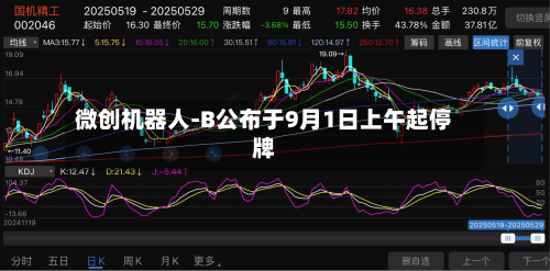 微创机器人-B公布于9月1日上午起停牌-第1张图片