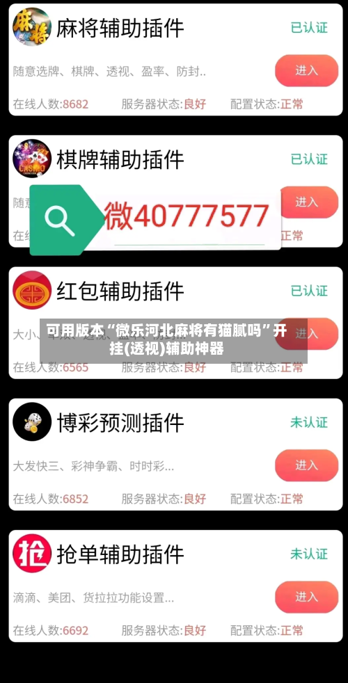 可用版本“微乐河北麻将有猫腻吗	”开挂(透视)辅助神器-第1张图片