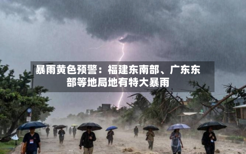 暴雨黄色预警：福建东南部	、广东东部等地局地有特大暴雨-第1张图片
