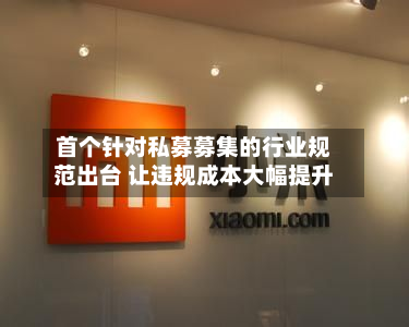 首个针对私募募集的行业规范出台 让违规成本大幅提升-第1张图片