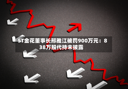 ST金花董事长邢雅江被罚900万元：838万股代持未披露-第2张图片