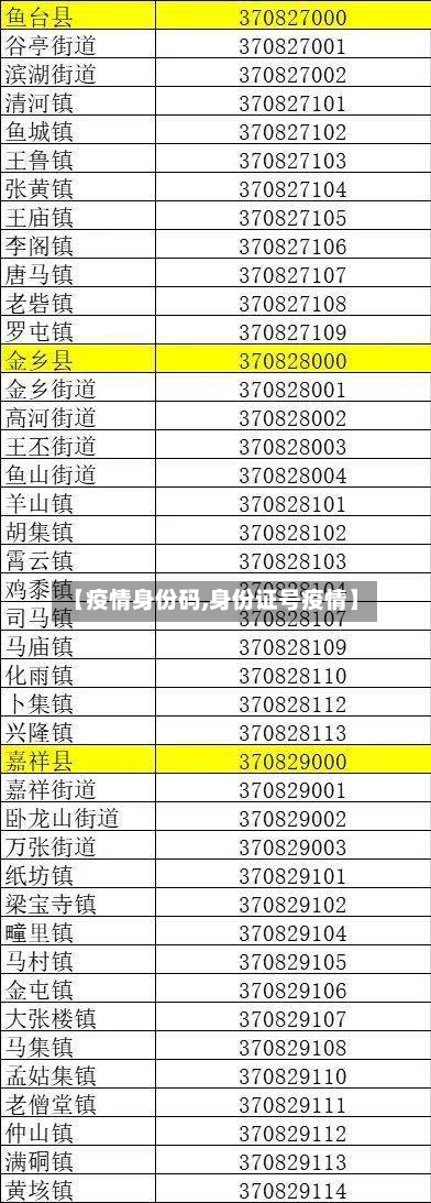 【疫情身份码,身份证号疫情】-第1张图片
