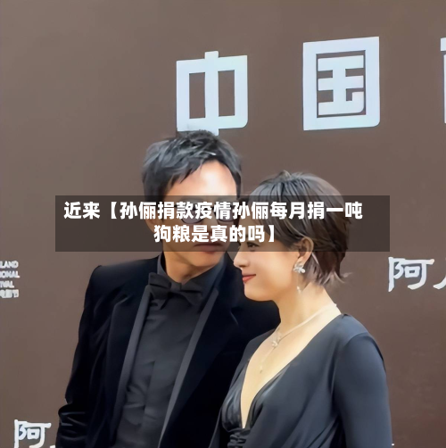 近来【孙俪捐款疫情孙俪每月捐一吨狗粮是真的吗】-第2张图片