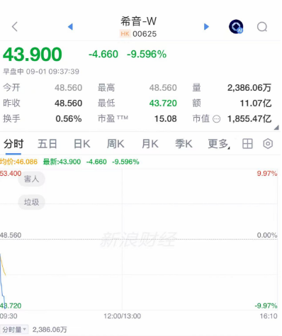 希音登陆港交所即“潜水	”，暗盘一手曾亏1300港元	，首日最多亏484港元